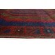 preview thumbnail 7 of 8, Vintage Distressed Ivory Navy/Red Rug - 2'10" x 4'5"