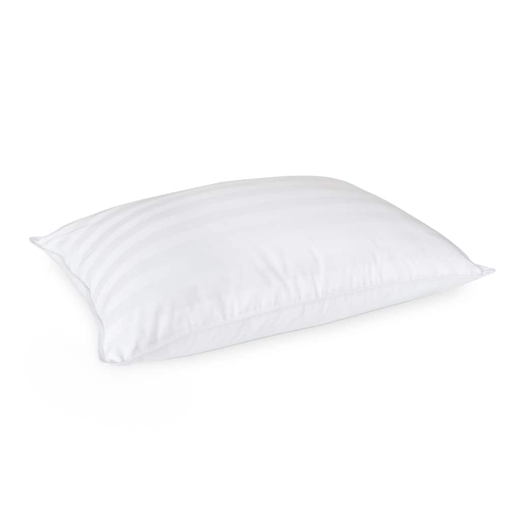 Extra-soft Damask Cotton/White Down Stomach Sleepers Only Pillow -Ultra Thin