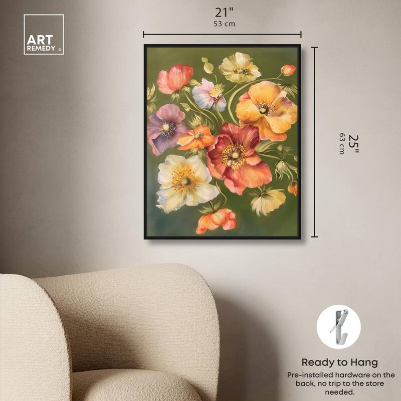 Twilight Tulips I Canvas by Art Remedy