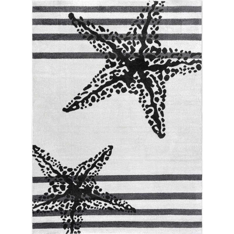 Nuloom Minnie Coastal Starfish Area Rug - 3' x 5' - Beige