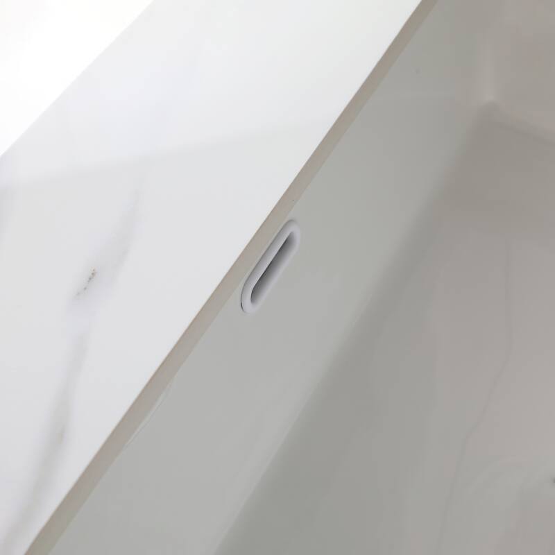 31 Inch Marble Vanity Top,Bathroom Vanity Top with Undermount Rectangular Middle Sink and 4 Inch Height Backsplash