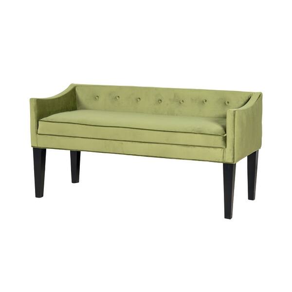 Leffler Home Gracie Button Tufted Upholstered Bench On Sale Overstock 28701440