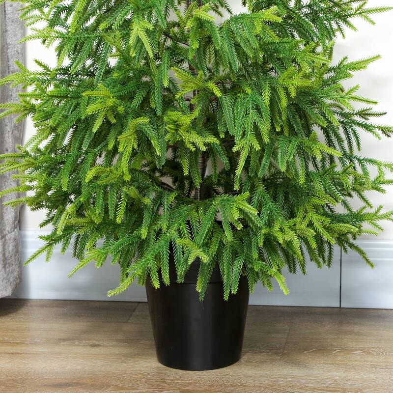 HOMCOM 2-Pack Artificial Xmas Tree: 4ft, 133 Tips, Pot Base, Easy Assembly, Green