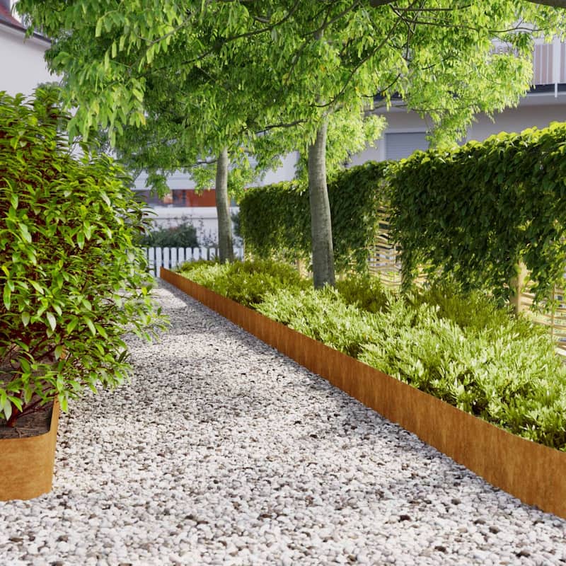 vidaXL Lawn Edgings Landscape Border Outdoor Garden Flexible Corten steel