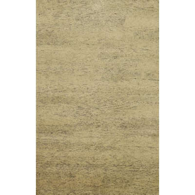 Hand Knotted Oriental 100% Wool Carpet Modern Modern Beige & Ivories Gabbeh Area Rug - 7' 10'' X 5' 8''