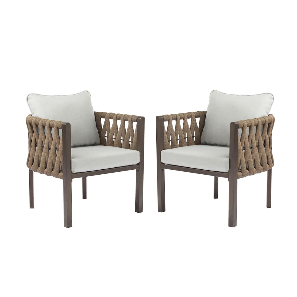 Leisure Chair Set of 2 Coffee Chair Reading Chair, Accent Chair Padded Chair Reception Chair Side Chair