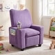 preview thumbnail 10 of 19, Costway Kids Recliner with Adjustable Backrest Footrest Cup Holder