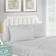 preview thumbnail 74 of 103, ﻿Superior 1200 Thread Count Egyptian Cotton Solid Bed Sheet Set Full - Platinum