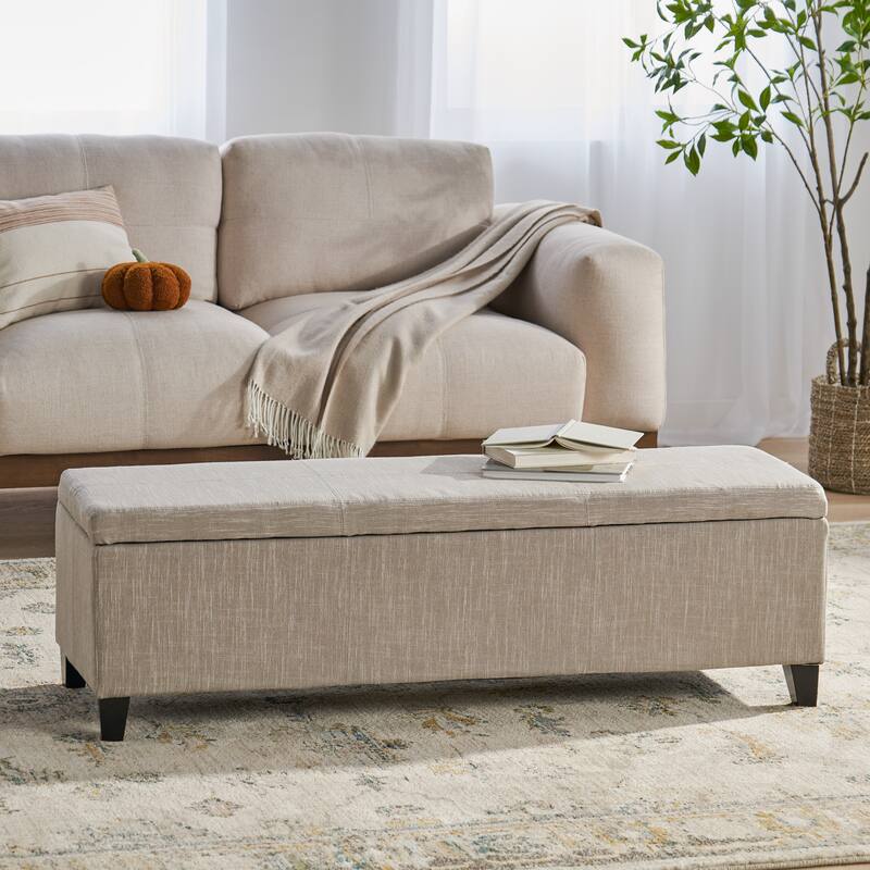 Versatile Storage Ottoman for Stylish and Practical Home Decor - Sand