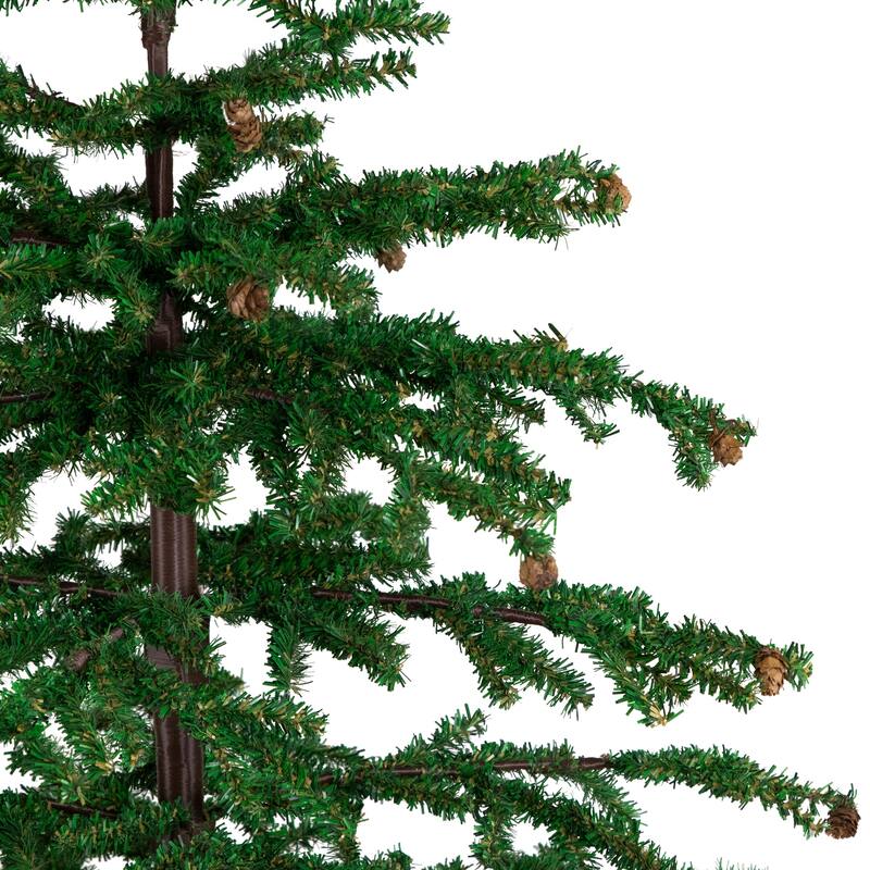 Medium Artificial Christmas Tree with Pine Cones in Burlap Base - 4' - Unlit - 4 Foot