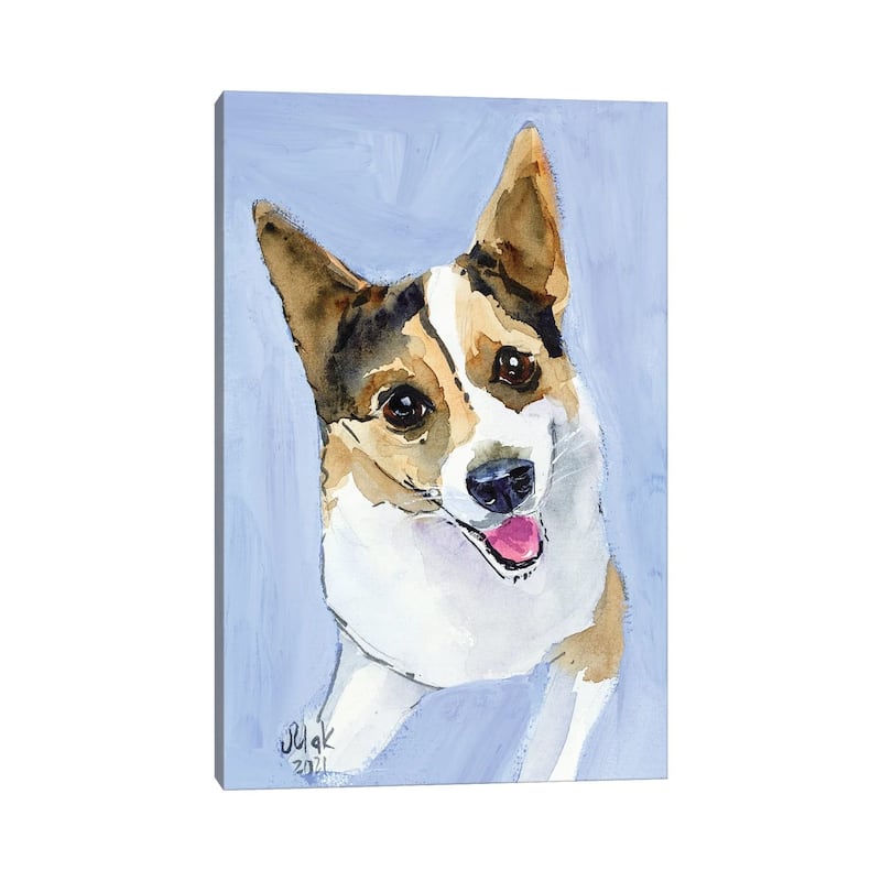 iCanvas "Corgi Dog" by Nataly Mak Canvas Print