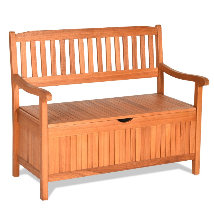 Deck seating with storage store