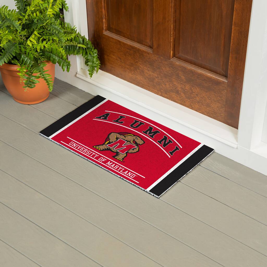 28 in. x 16 in. University of Maryland Alumni Full Color PVC Door Mat