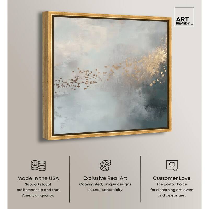 Silvered Hues and Gold I Canvas by Art Remedy