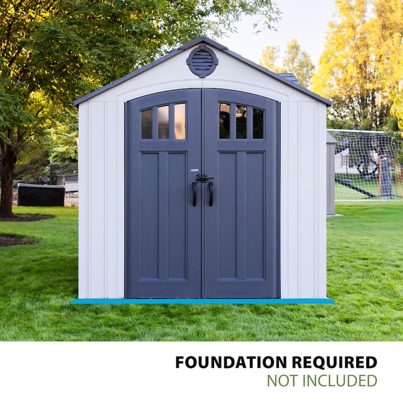 Lifetime 10 Ft. X 8 Ft. Dual Entry Outdoor Storage Shed (60467)