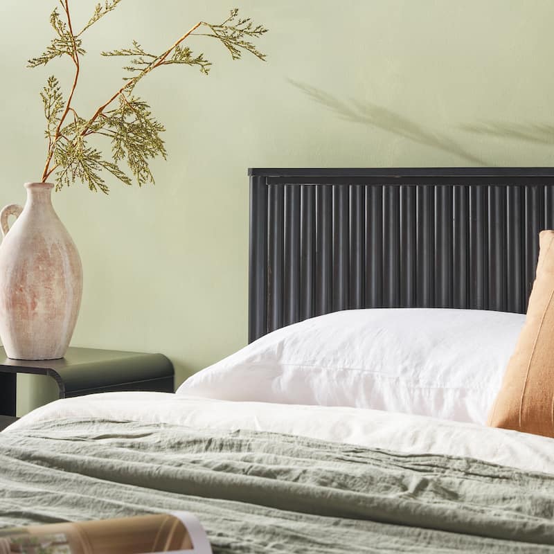 Middlebrook Designs Transitional Solid Wood Reeded King Bed