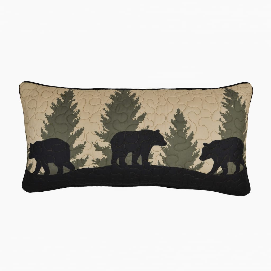 Donna Sharp Bear Walk Plaid UCC Rectangle Decorative Pillow