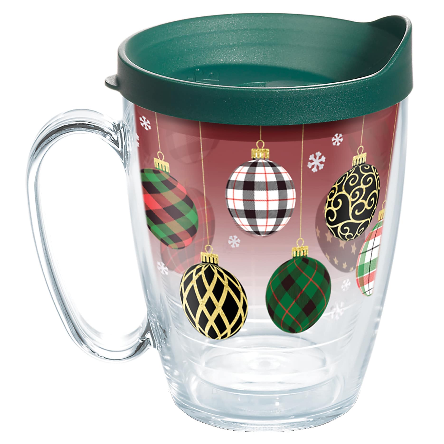 Tervis Christmas Holiday Ornaments Made in USA Double Walled Insulated Travel Tumbler, Classic - 16oz Mug