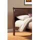 preview thumbnail 3 of 2, Alpine Furniture West Haven Eastern King Wood Sleigh Bed, Cappuccino