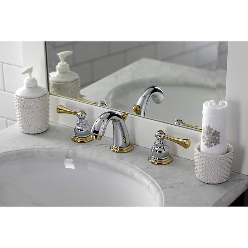 Kingston Brass Vintage Deck Mount Widespread Bathroom Faucet