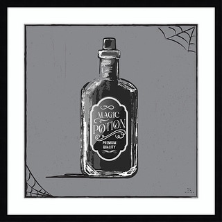 Haunted Halloween VII by Hm Design Wood Framed Wall Art Print - Bed Bath & Beyond - 40947198