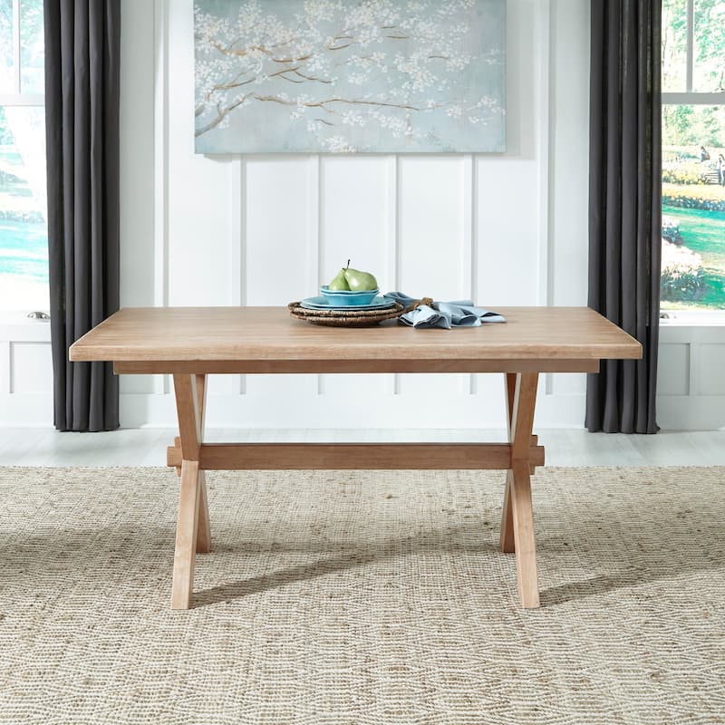 Homestyles Cambridge Off-White Wood Dining Table - Off-White
