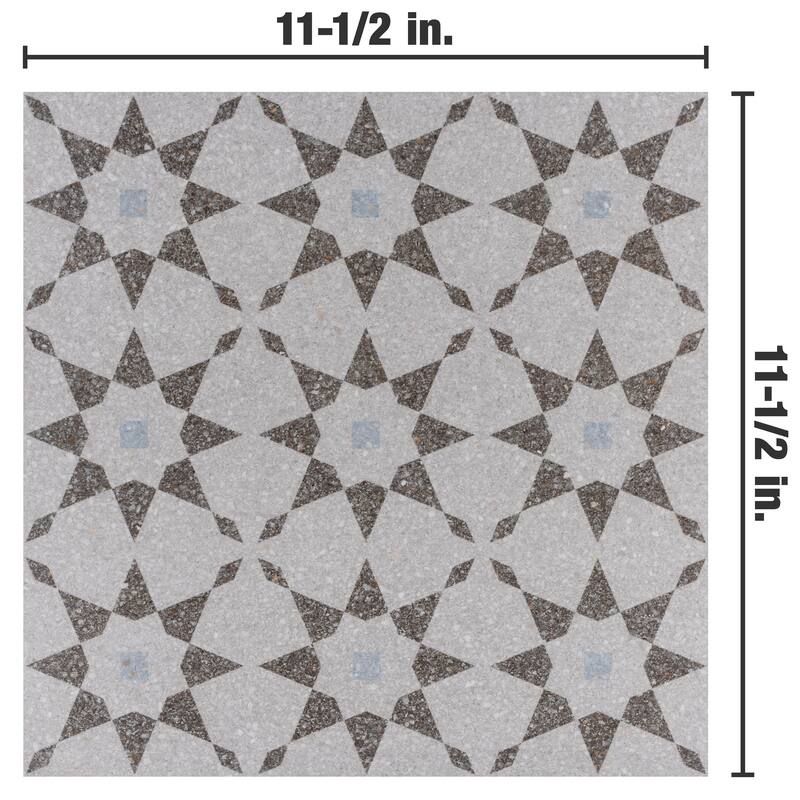 Merola Tile Farnese Aventino Humo 11-1/2" x 11-1/2" Porcelain Floor and Wall Tile