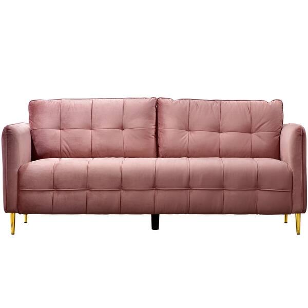 Shop Ovios High Back Couch Mid Centry Spring Upholstered Sofa 71