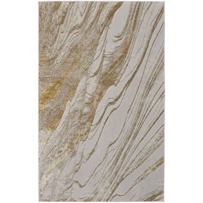 HomeRoots Abstract Industrial Rectangle Area Rug