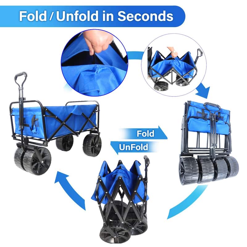 Folding Wagon Garden Beach Cart