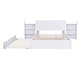 preview thumbnail 7 of 12, Queen Size Storage Platform Bed with Pull Out Shelves and Twin XL Size Trundle