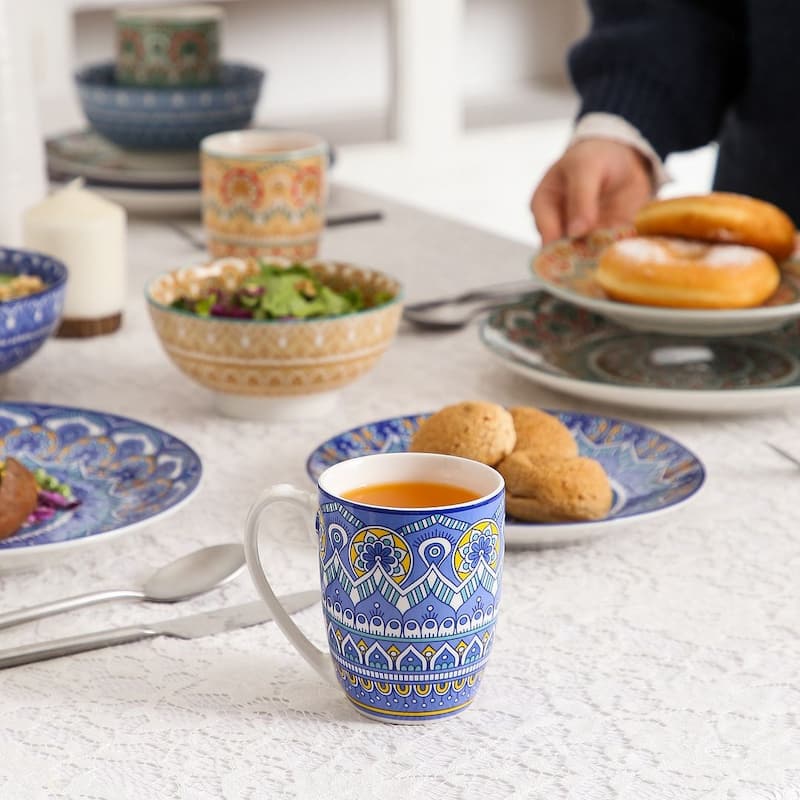 vancasso Mandala Bohemian Porcelain Dinnerware Set (Service for 4)