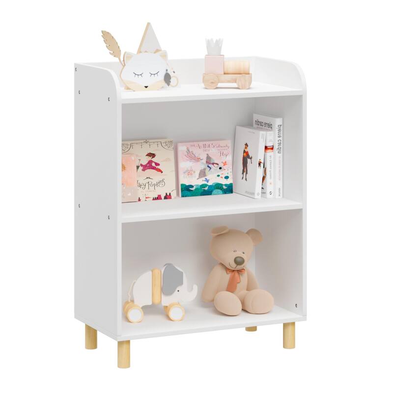 Kids 3-Tier Bookcase, Children's Book Display, Bookshelf Toy Storage Cabinet Organizer for Children's Room, Playroom, Nursery
