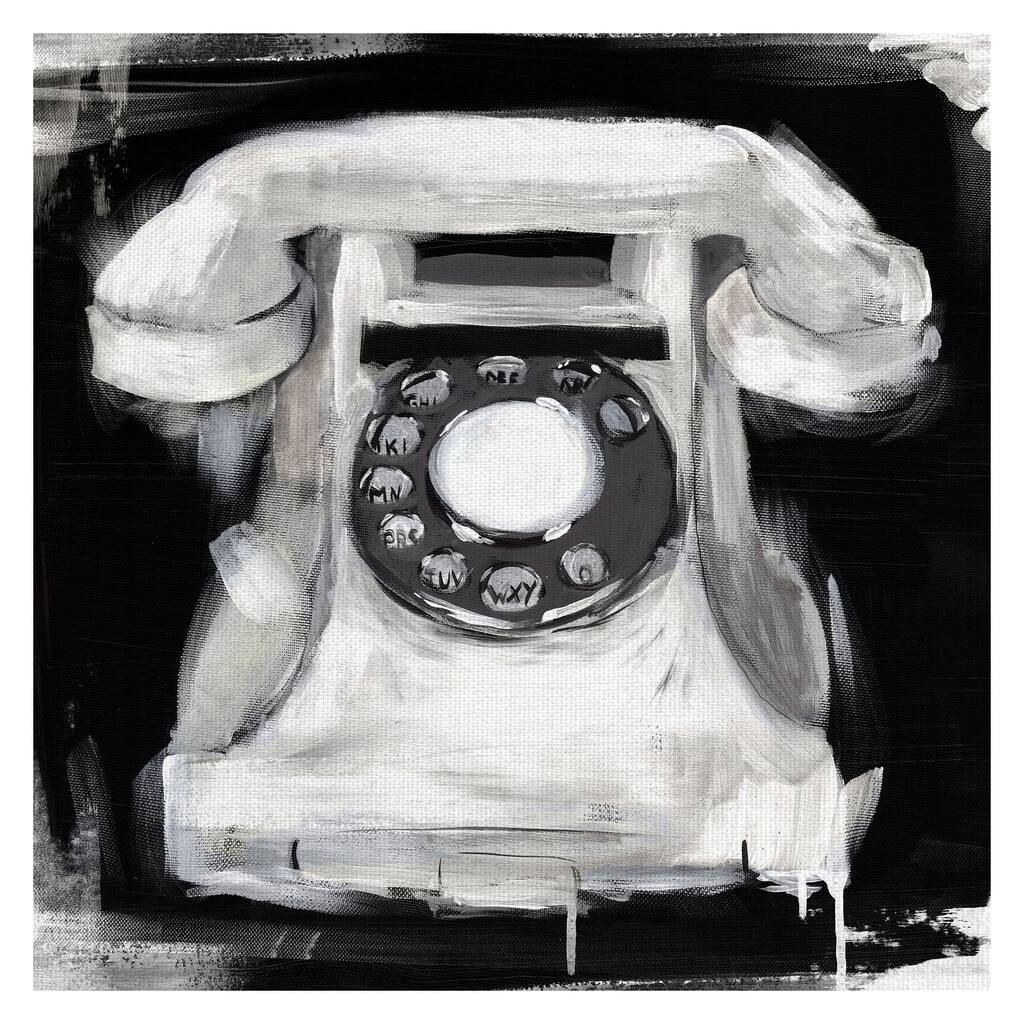 Vintage Phone by Belle Maison Canvas Art Print