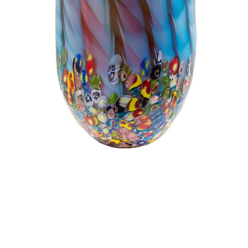 Tangelo Hand Blown Art Glass Vase