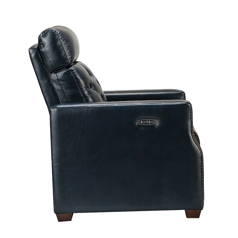 Alina 31.50" Wide Genuine Leather Power Recliner with USB Port