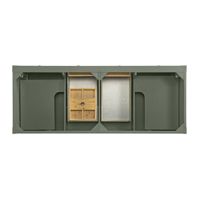 Breckenridge 60" Double Vanity, Smokey Celadon - 60D