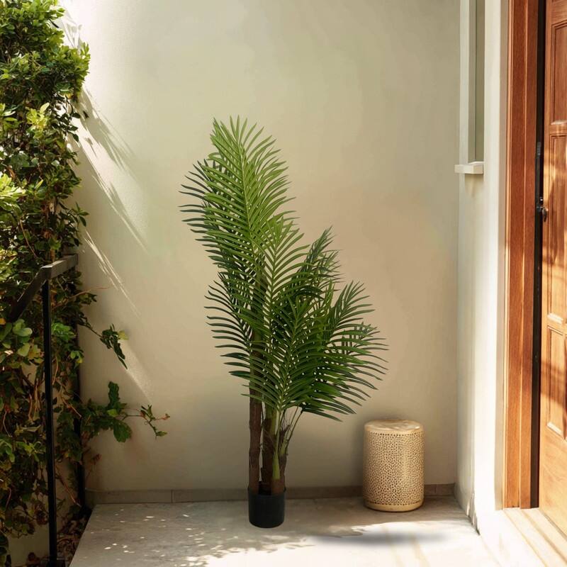 XBrand 59.1" Artificial Palm Tree - Realistic Faux Tropical Indoor Plant
