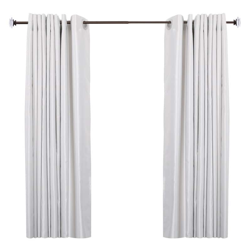 UTOPIA ALLEY Wall Mounted 3/4 Inch Curtain Rod - Adjustable Drapery Rods, Bedroom & Living Room Decorative Curtain Rods