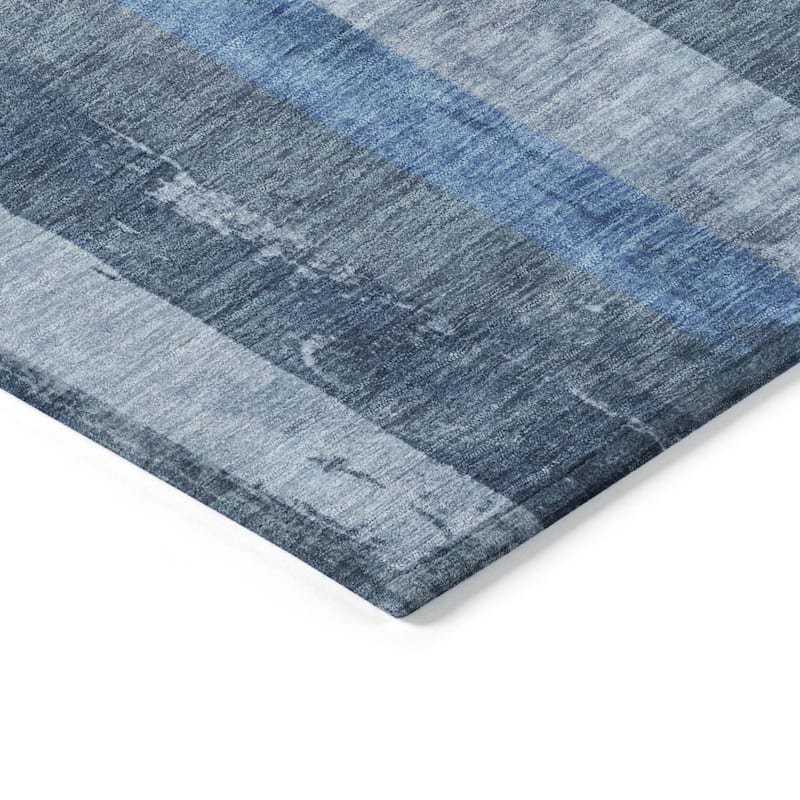 HomeRoots Striped Transitional Rectangle Outdoor Rug