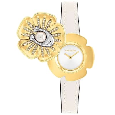 Coach Women's Tea Rose White Dial Watch - 14504151 - 6 (36)
