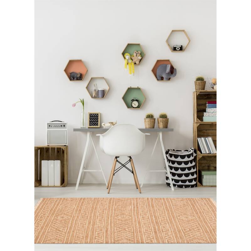 Marrakech Brown Kilim 5'0" x 7'9" - 5'0 x 7'9