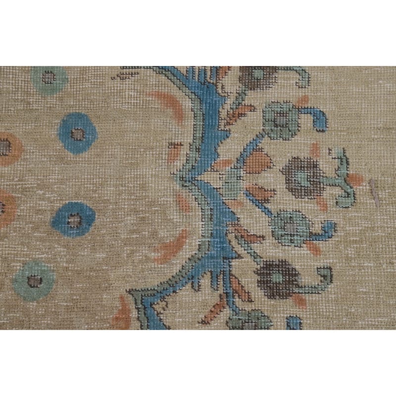 Medallion Tabriz Persian Area Rug Hand-Knotted Wool Carpet - 8'2"x 10'10"