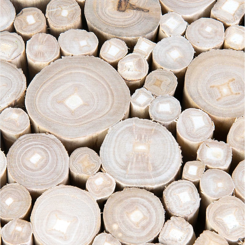 Reclaimed Solid Teak Wood Branch Bundle Table by East at Main