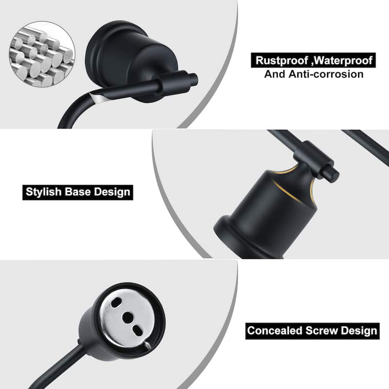 WOWOW Wall-Mounted Stainless Steel Bathroom Toilet Paper Holder