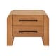 preview thumbnail 15 of 22, Christopher Knight Home - Mina Modern 2-Drawer Nightstand with Black Metal Handles