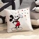 preview thumbnail 2 of 1, Lambs & Ivy Disney Baby Magical Mickey Mouse Decorative Throw Pillow - White