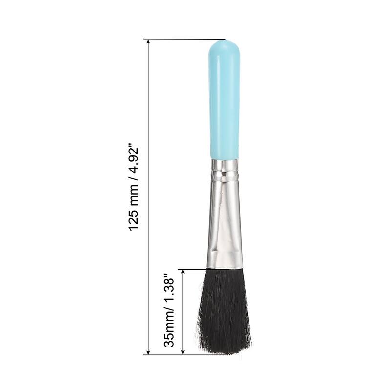 Succulent Cleaning Brush 6Pack 125mm Black Plant Brush for Garden Blue Handle - Blue,Black