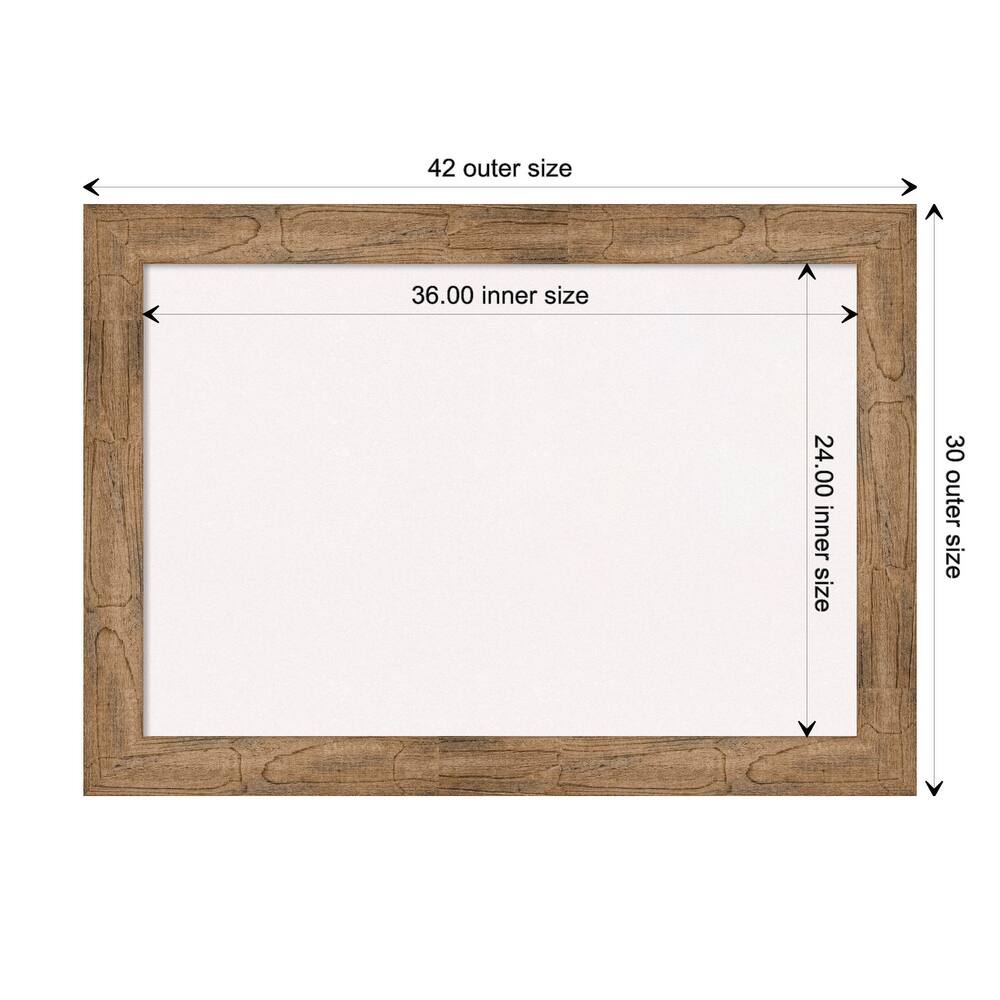 Owl Brown Wood Framed White Corkboard Bulletin Board