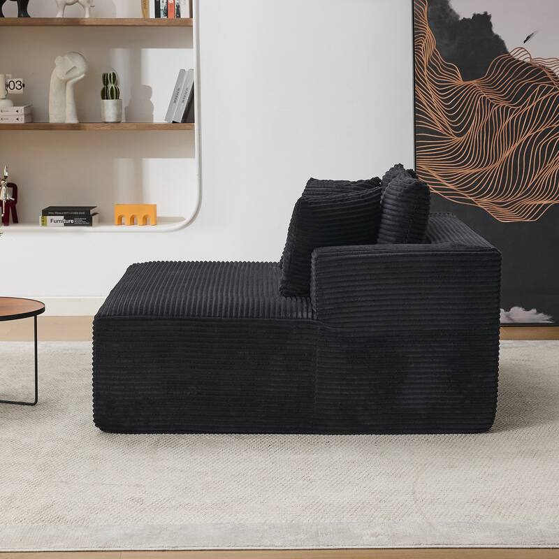 54" W Oversized Chaise Lounge Sofa Couch